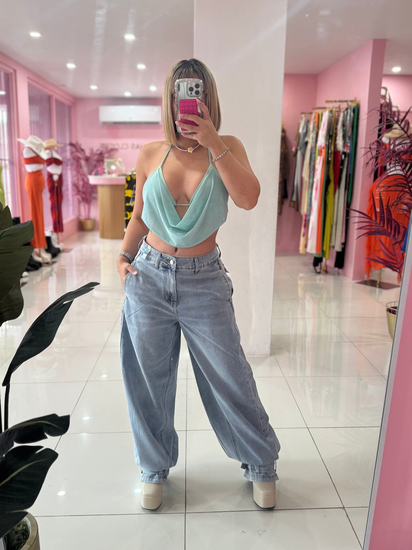 Vibrant Baggy Jean