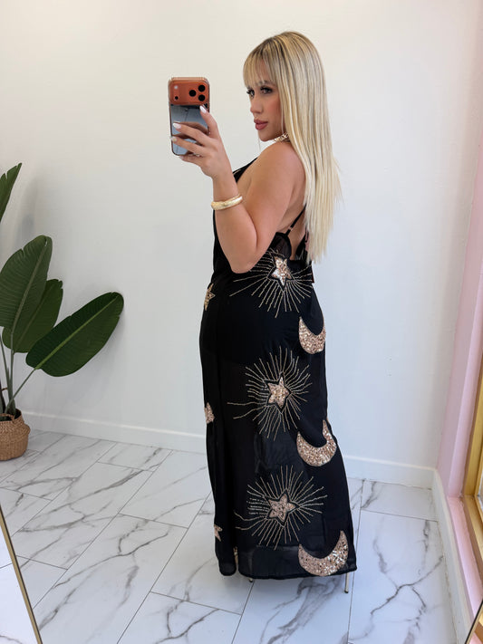 Star moon dress