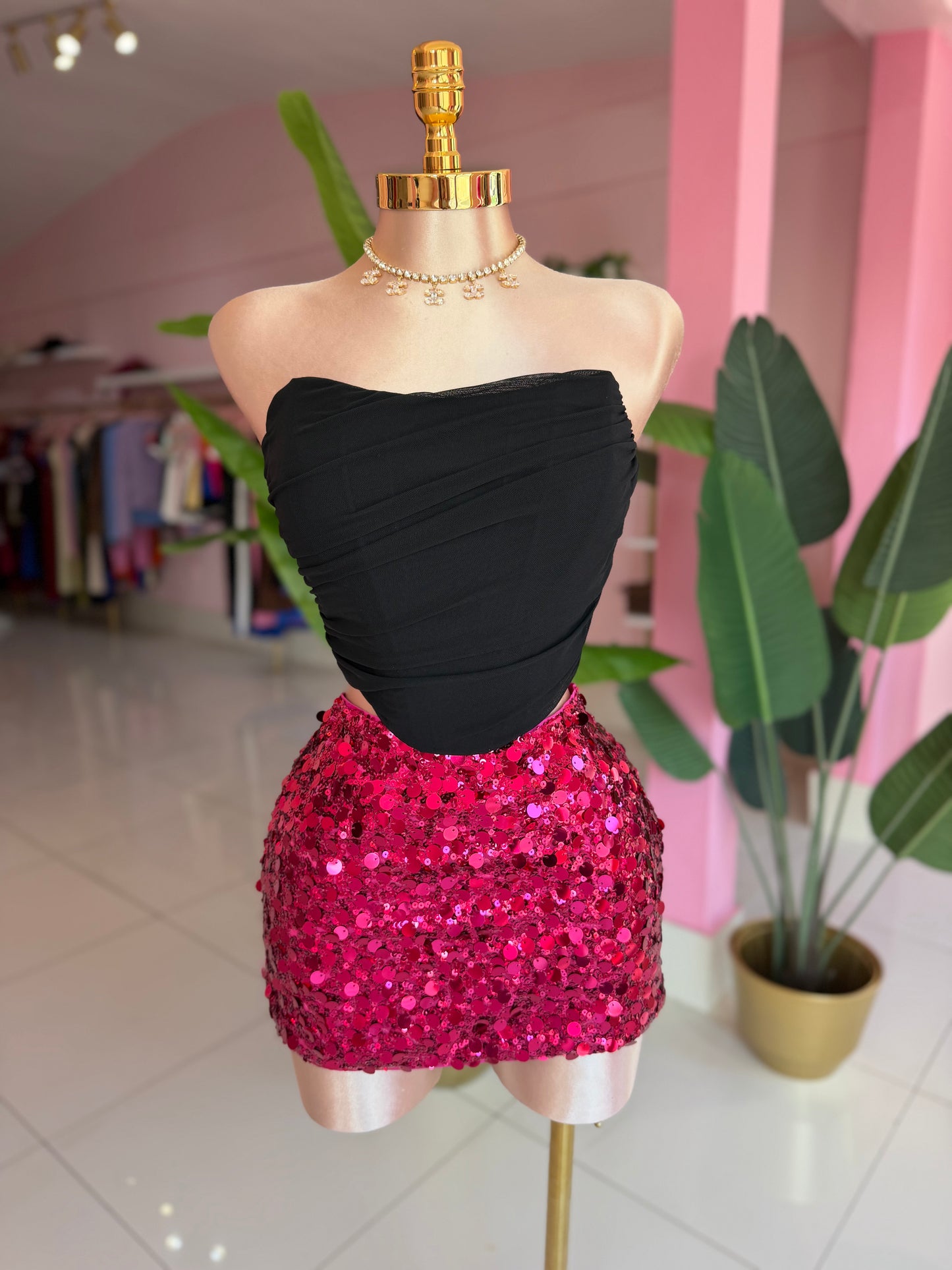Sequins mini skirt LA