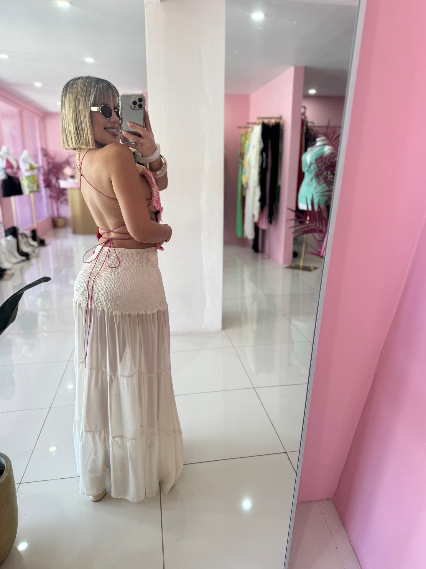 Mariposa Pink Top