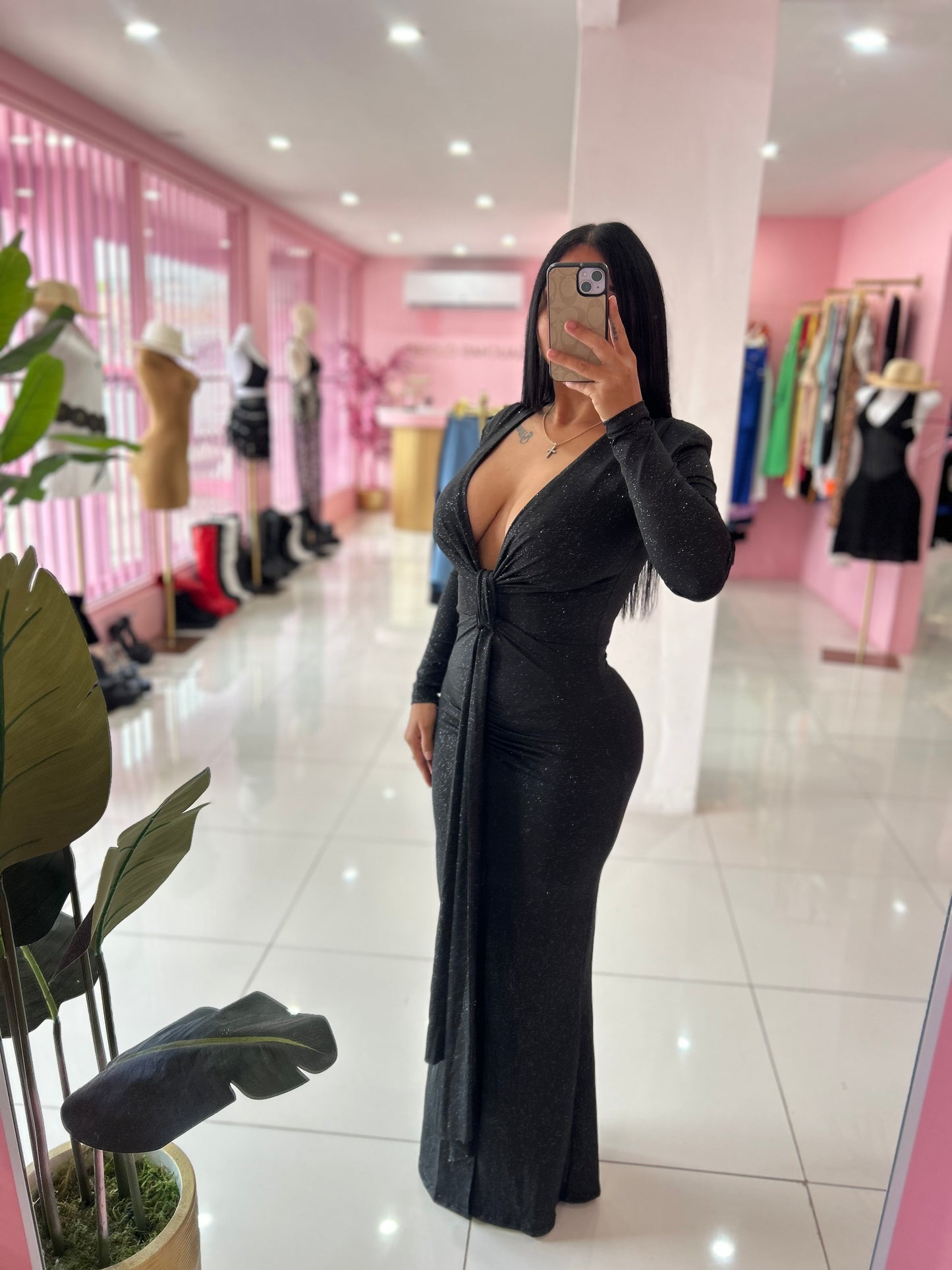 Hombrera Elegant Long Dress