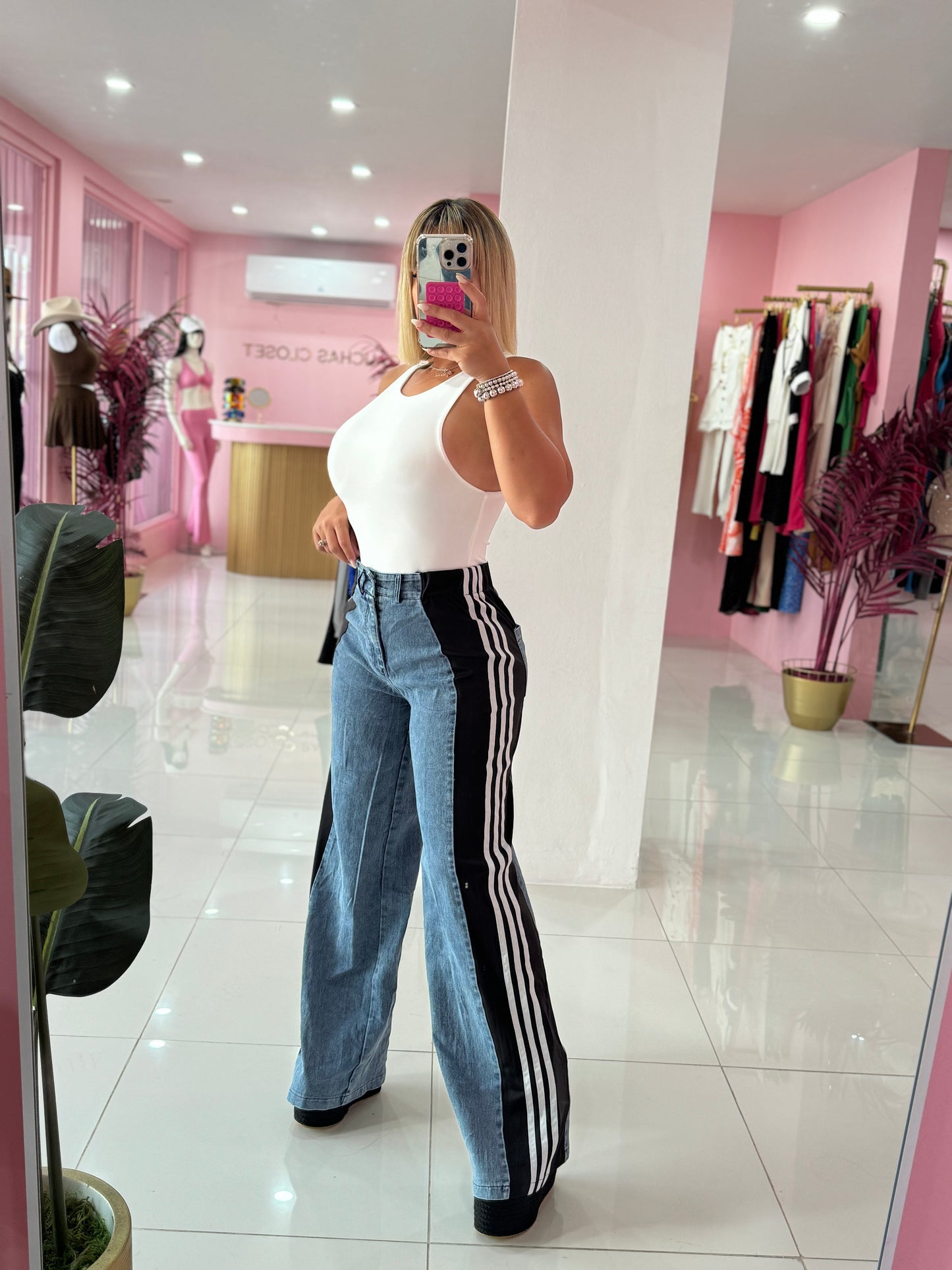 Denim Mix Pant