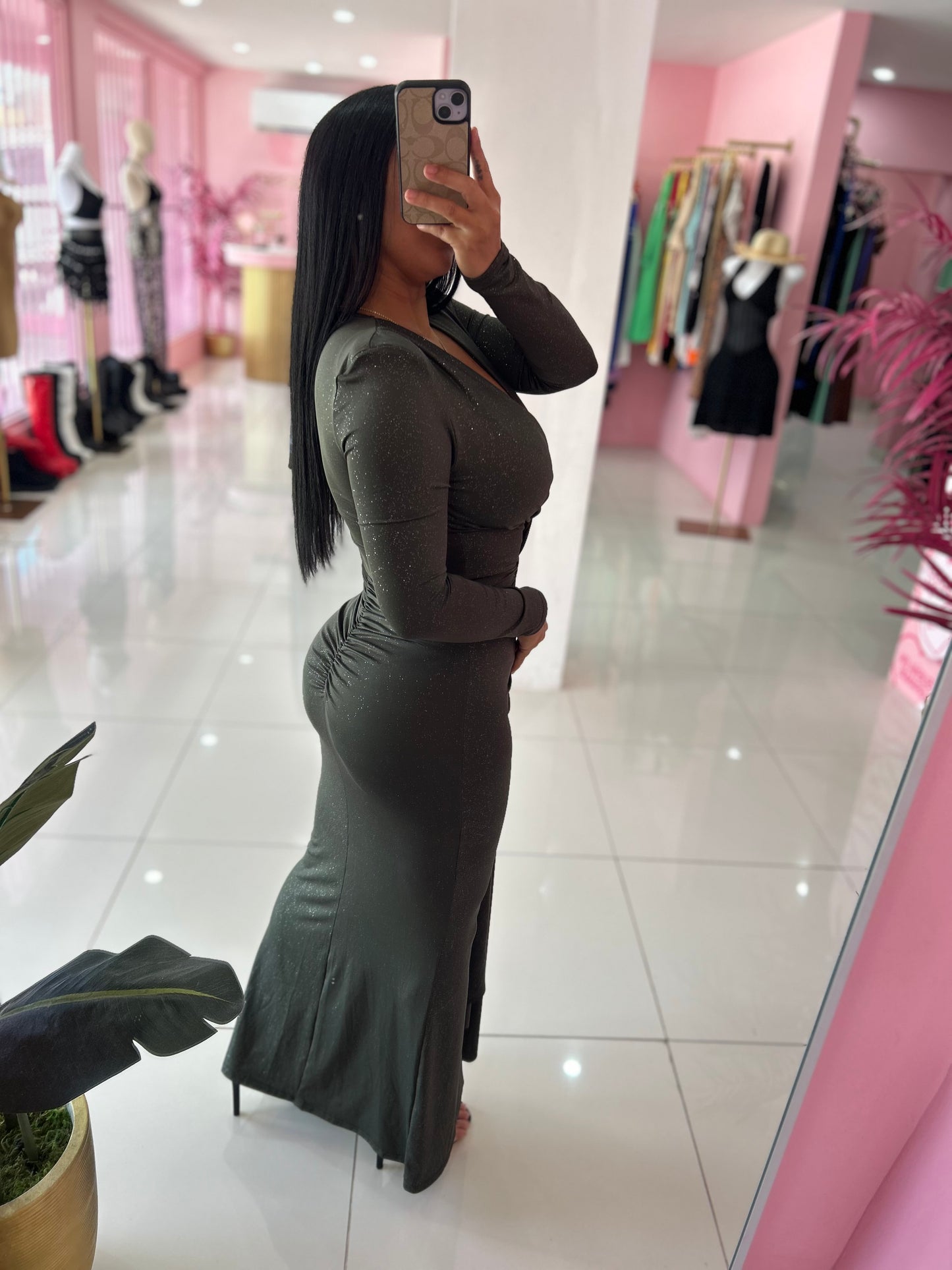 Hombrera Elegant Long Dress