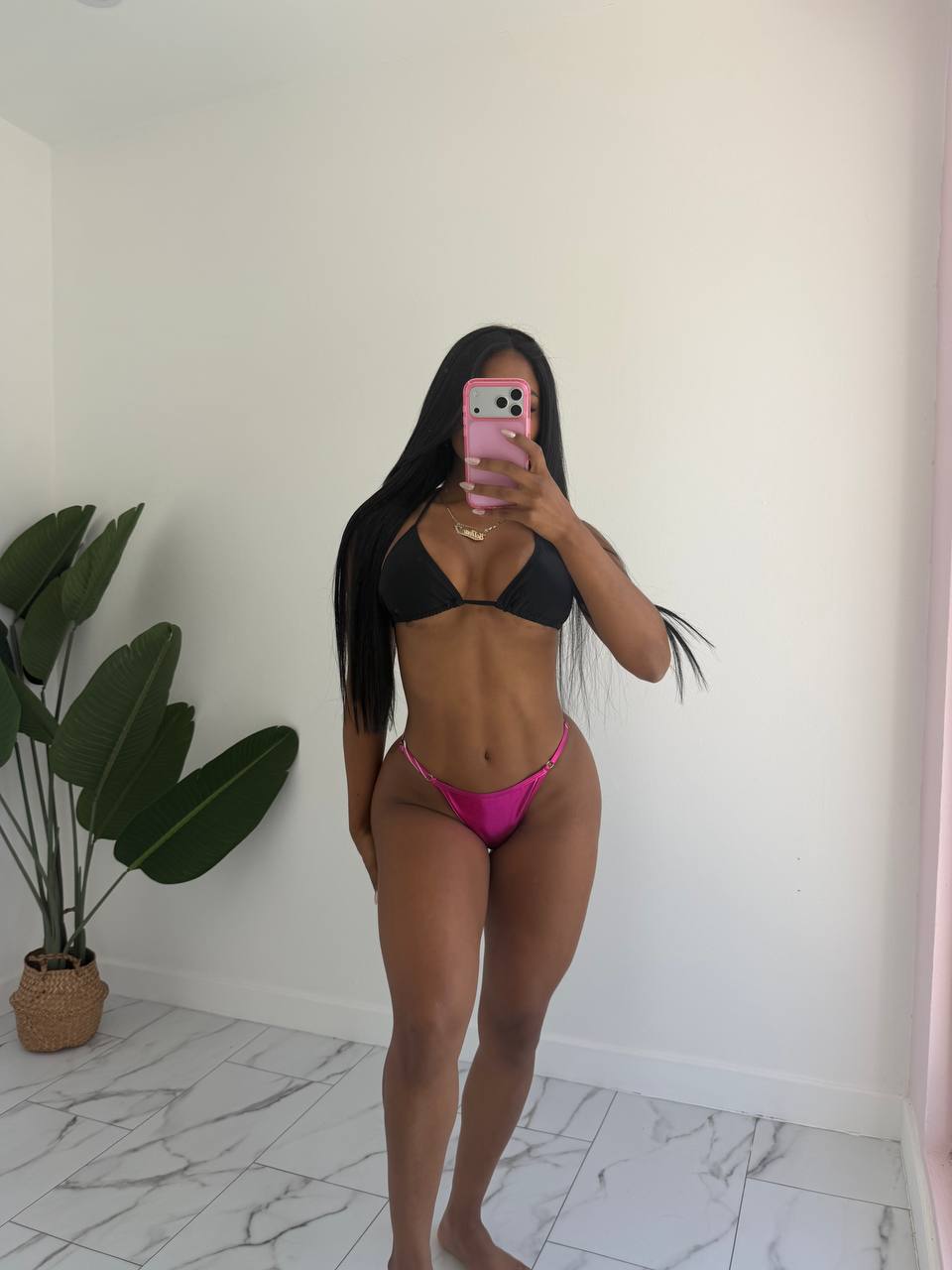 Metallic panty bikini
