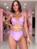 Hight Waist bikini fruncido