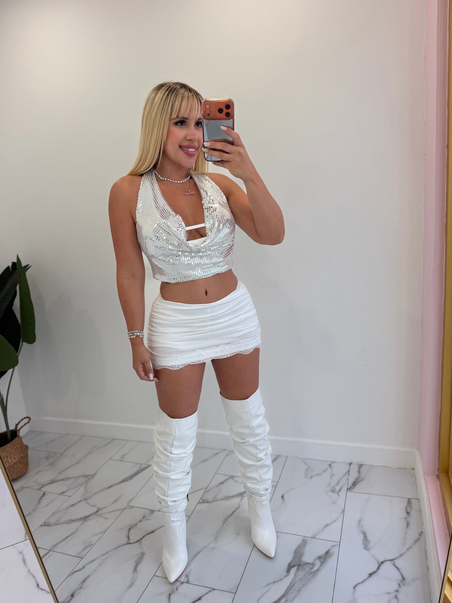 Mini encaje skort