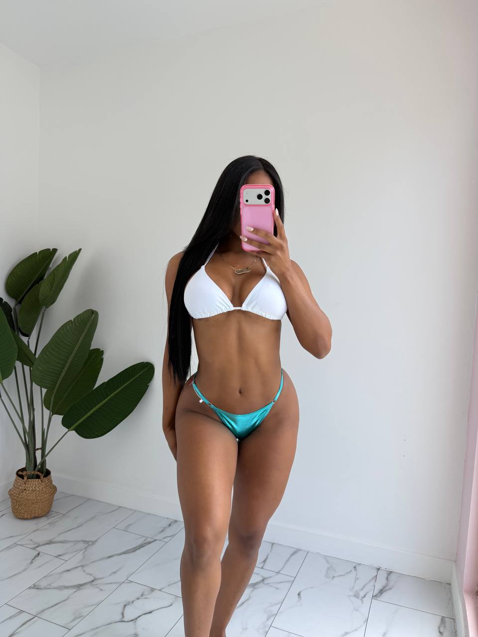Metallic panty bikini