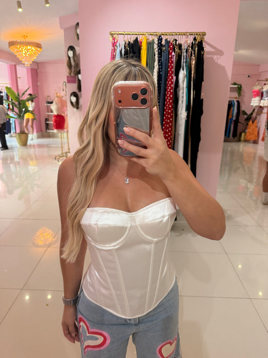 Corset satinado
