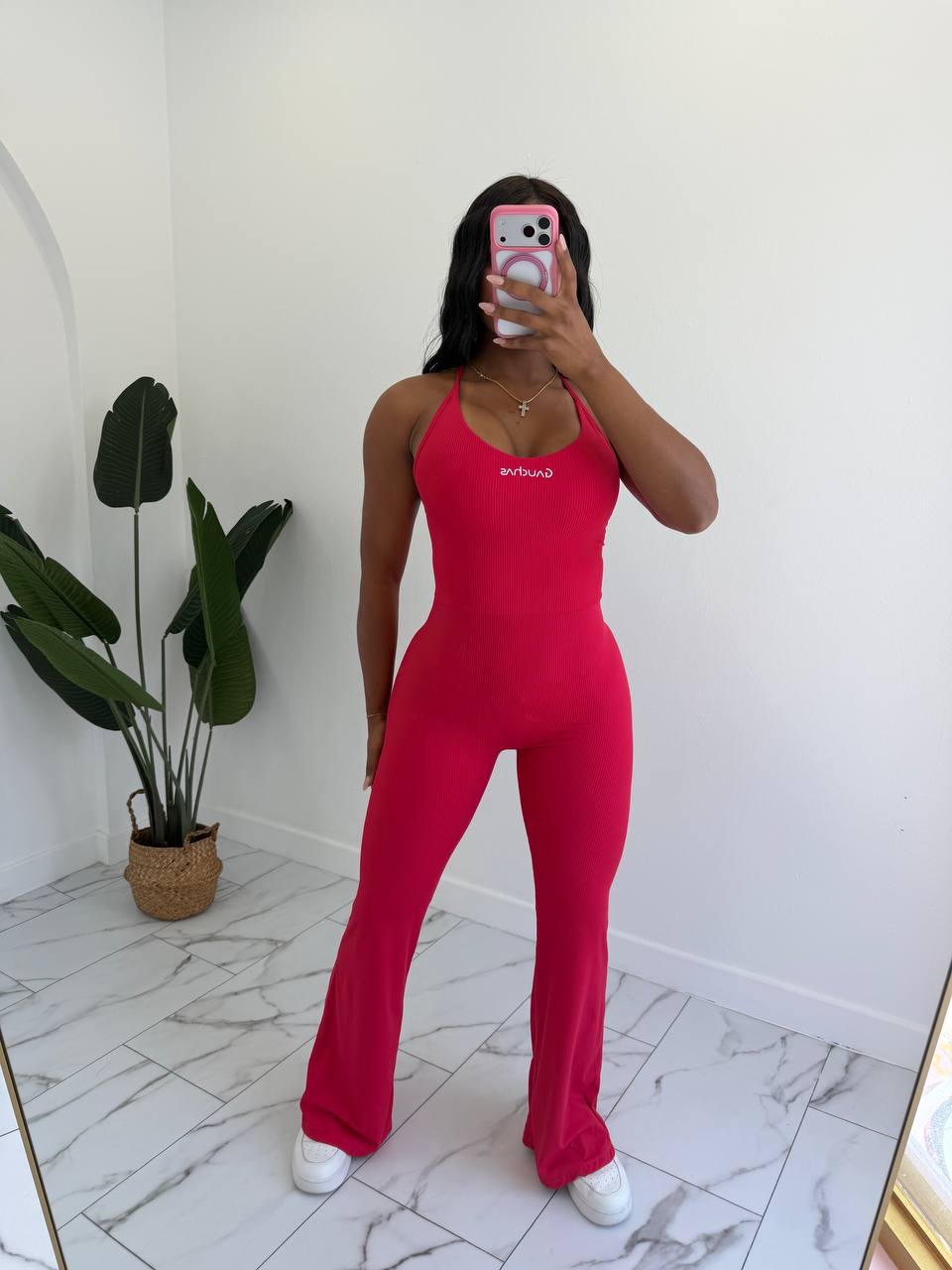 Textura palazzo jumpsuit