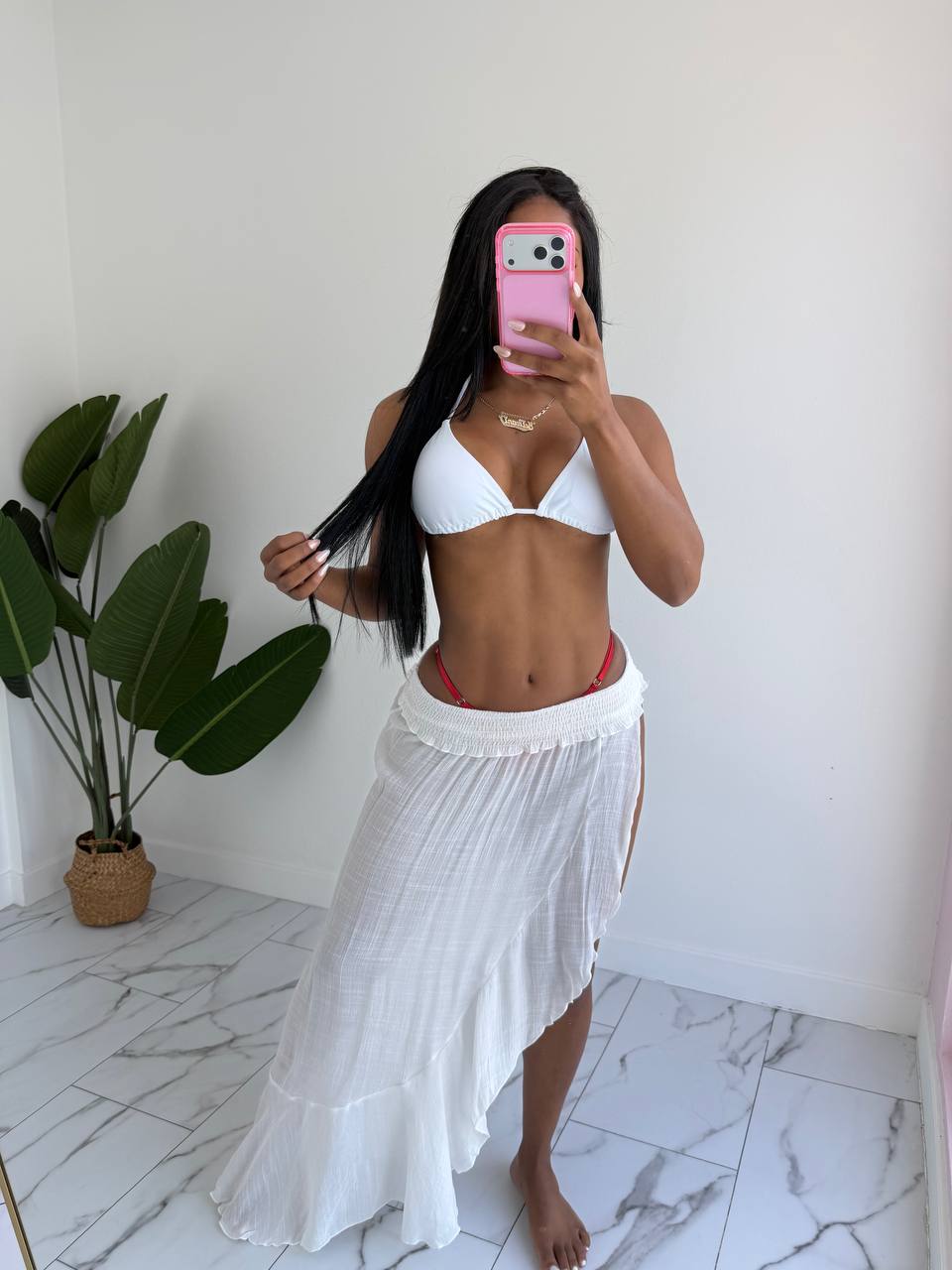 Maxi beach skirt
