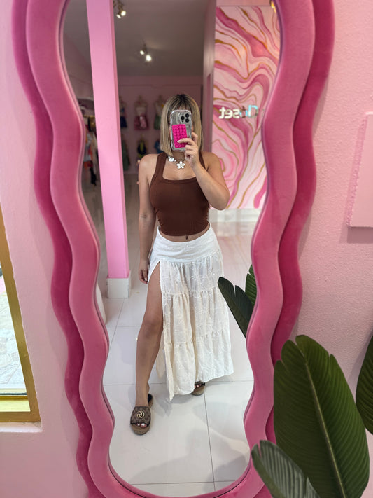 Maxi skirt flores