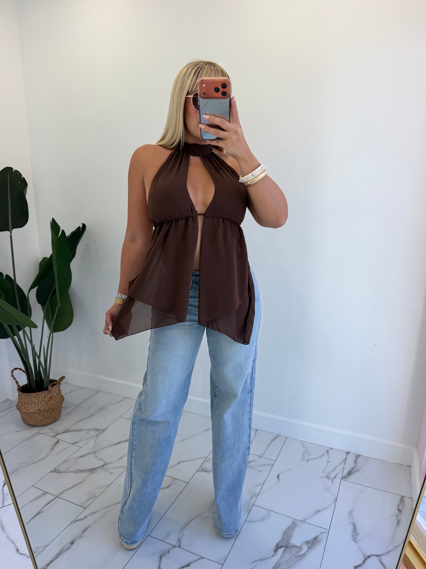Mesh Long Top