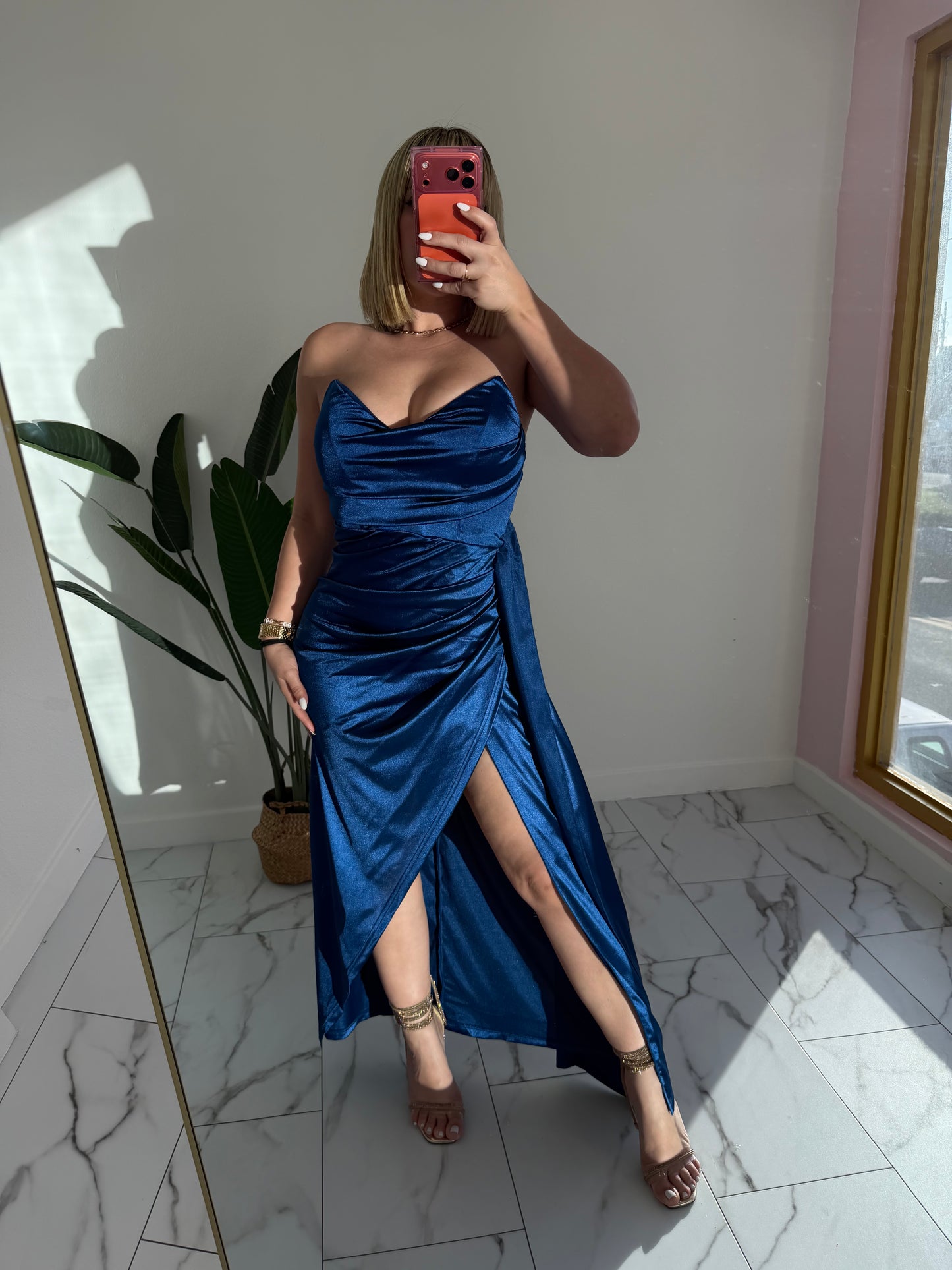 Maxi Satin Dress