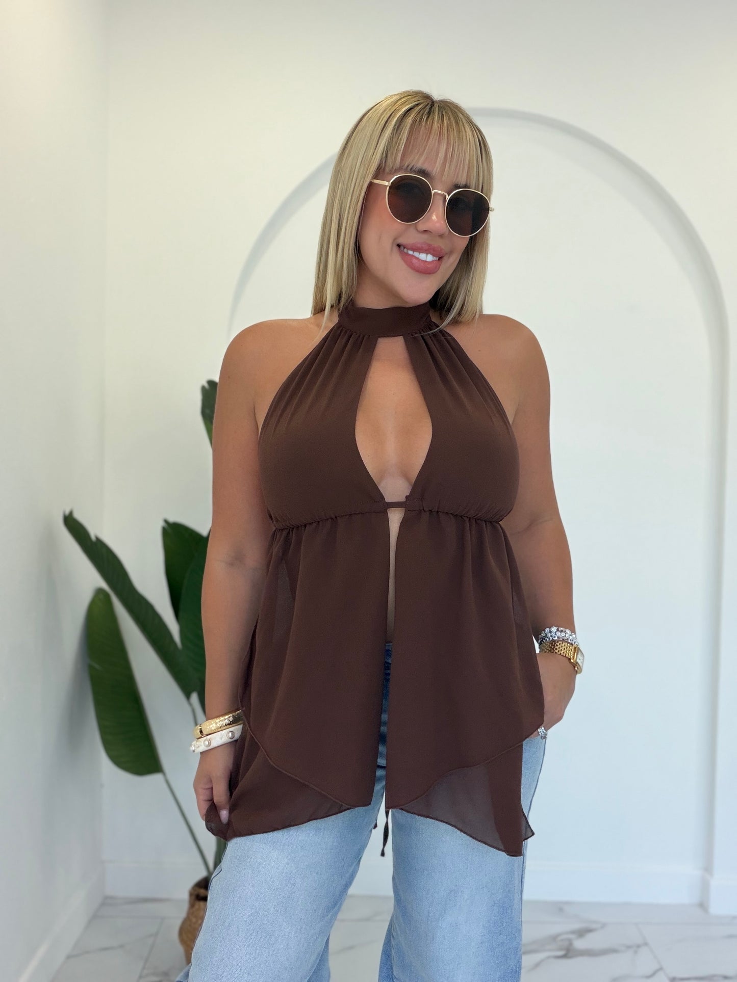 Mesh Long Top