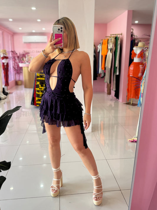Purple Pearls Dress