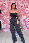U satin corset