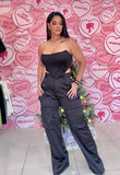 U satin corset