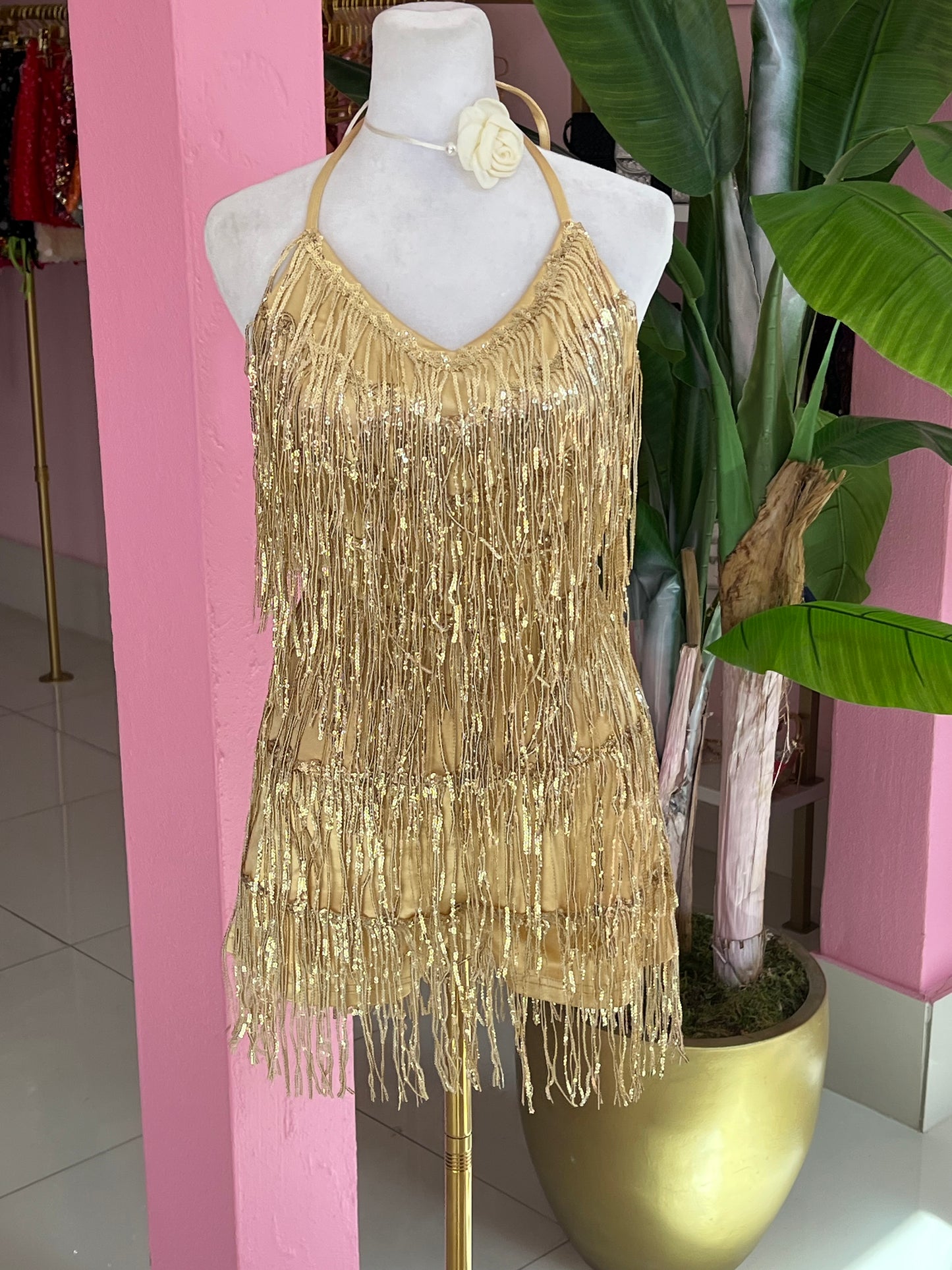 Flecos Sequins romper