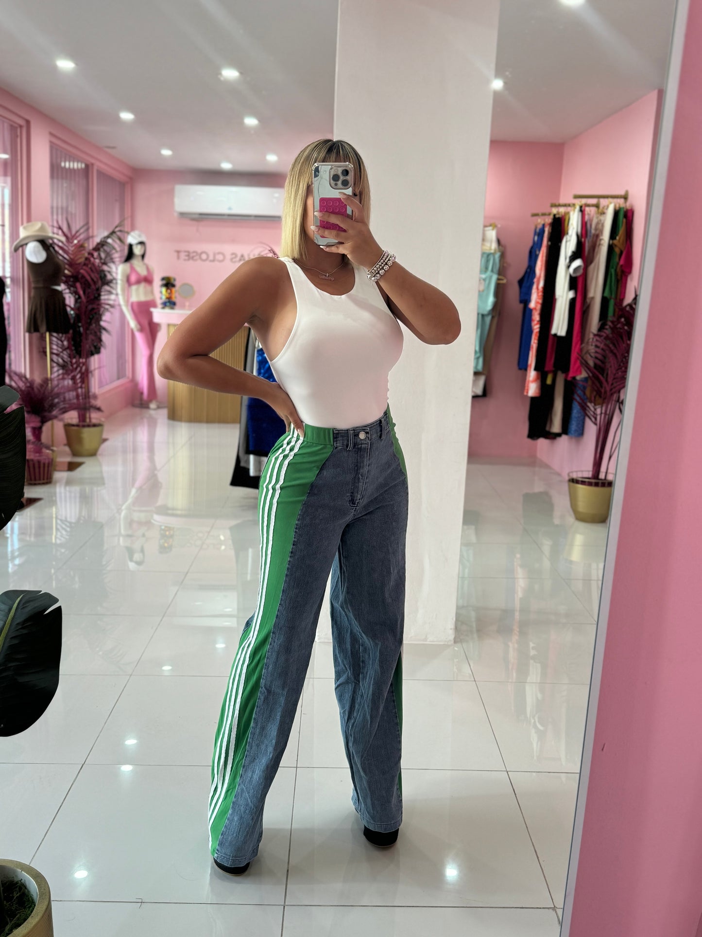 Denim Mix Pant