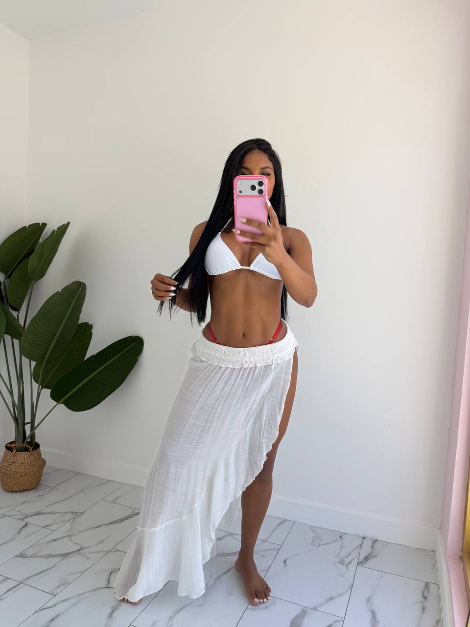 Maxi beach skirt