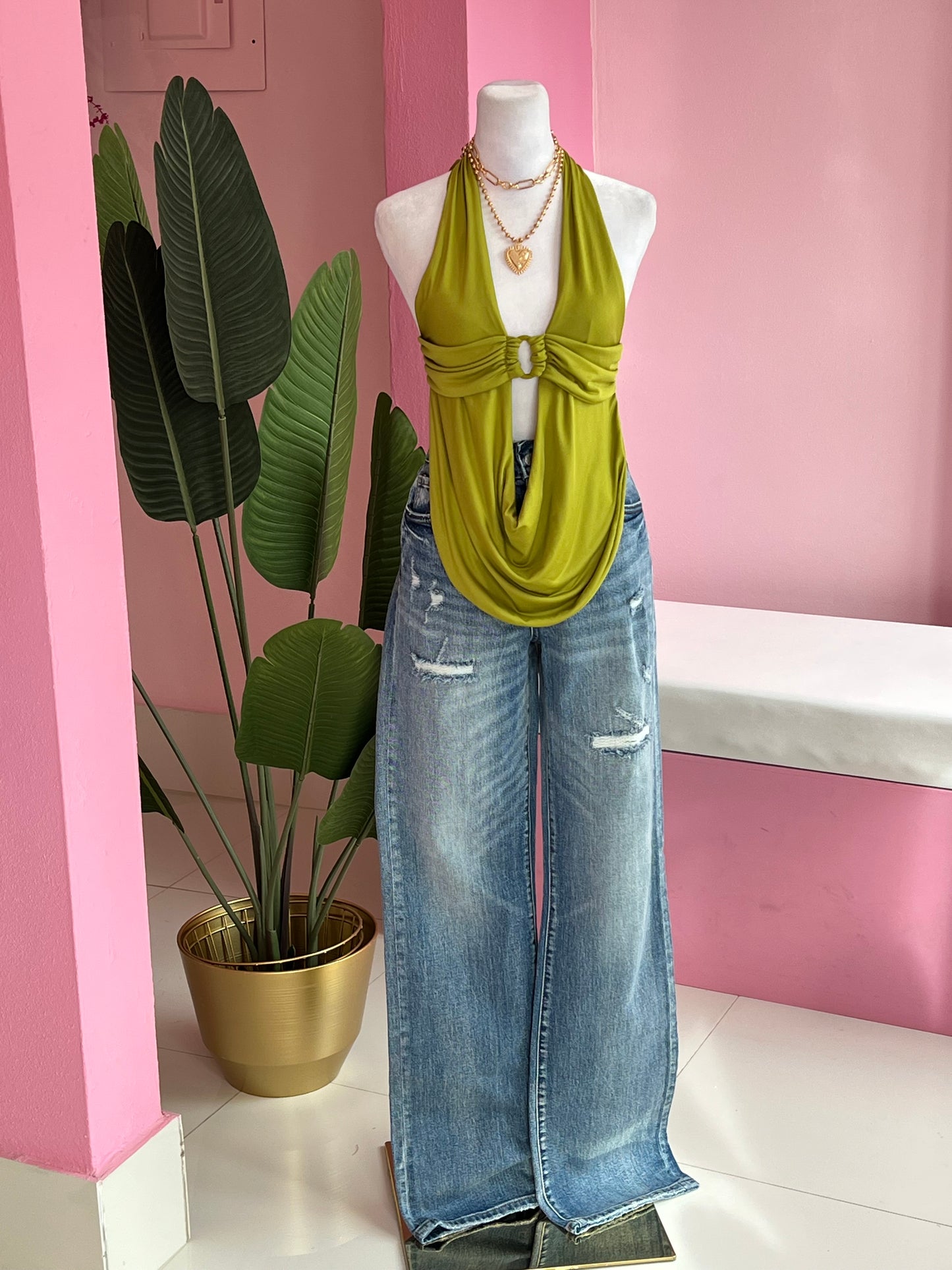 Vibrant Straight leg Jean