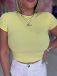 Tshirt Basic Crop Top