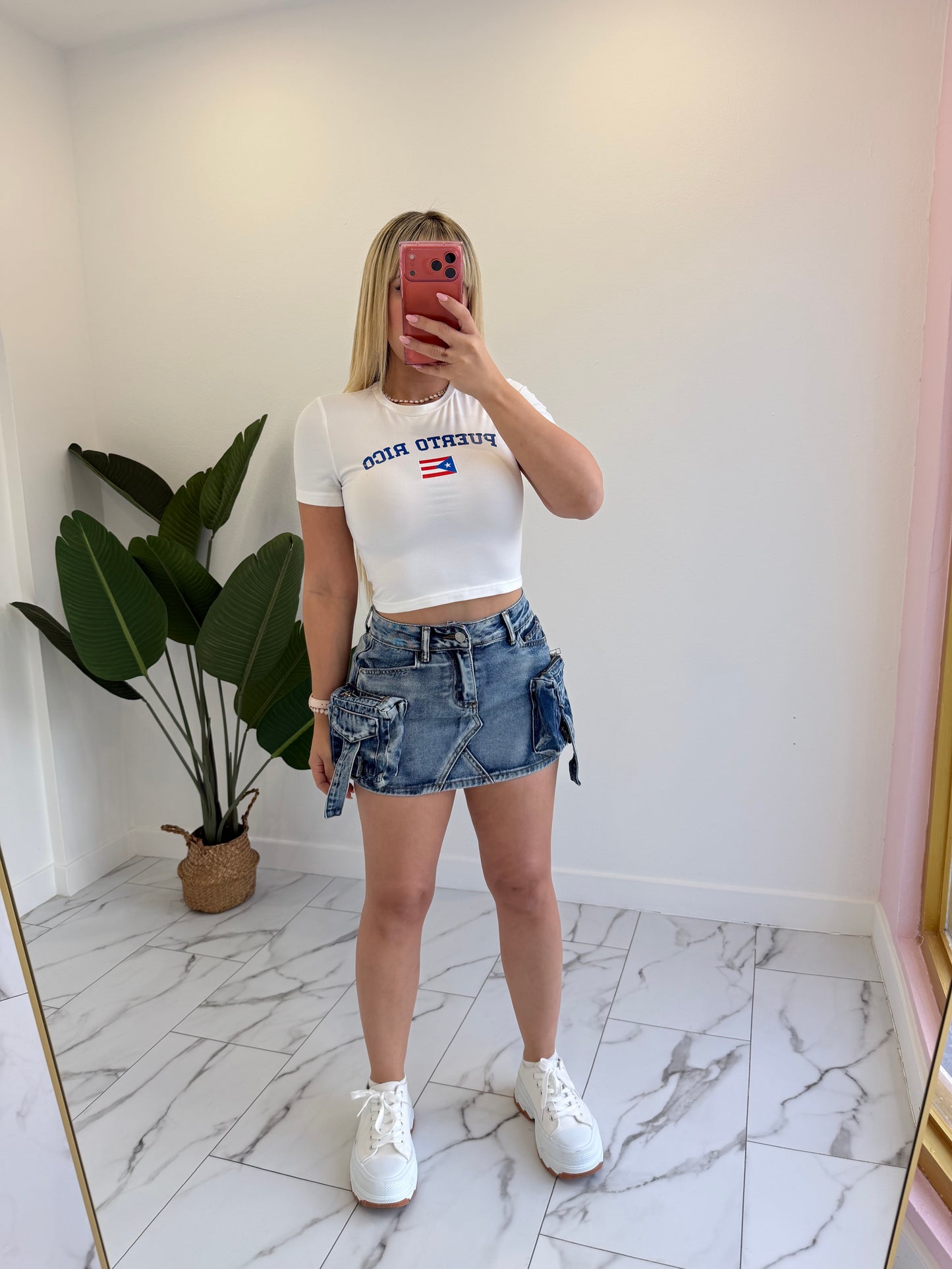 Blue PR basic top