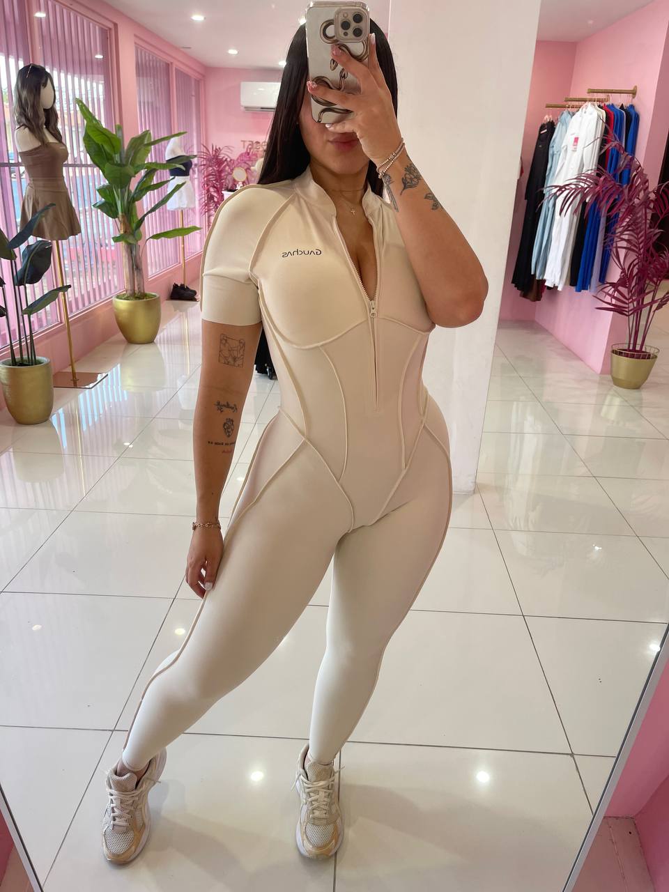 Wonder TShirt Zipper Jumpsuit