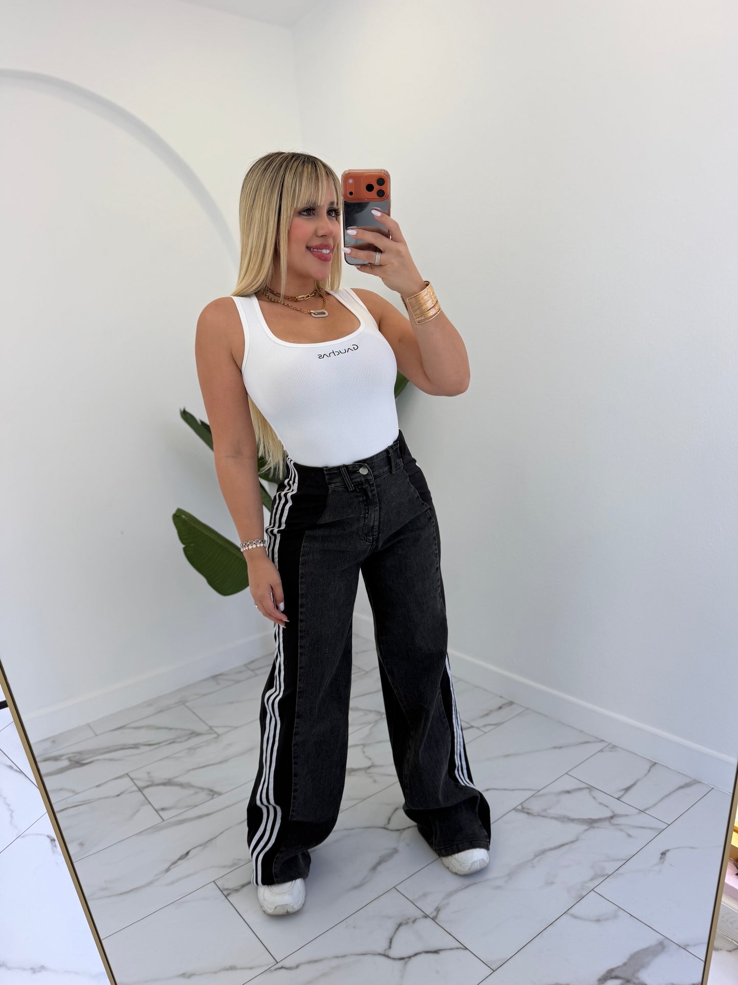 Denim casual pant