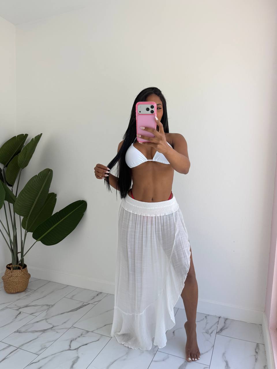 Maxi beach skirt