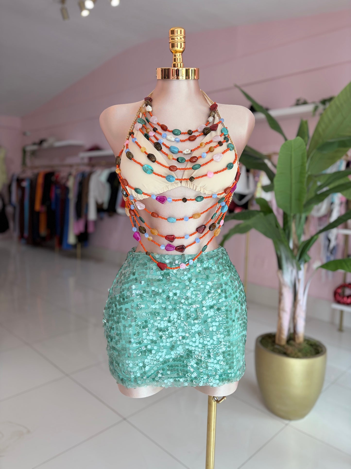 Sequins colors Skirt