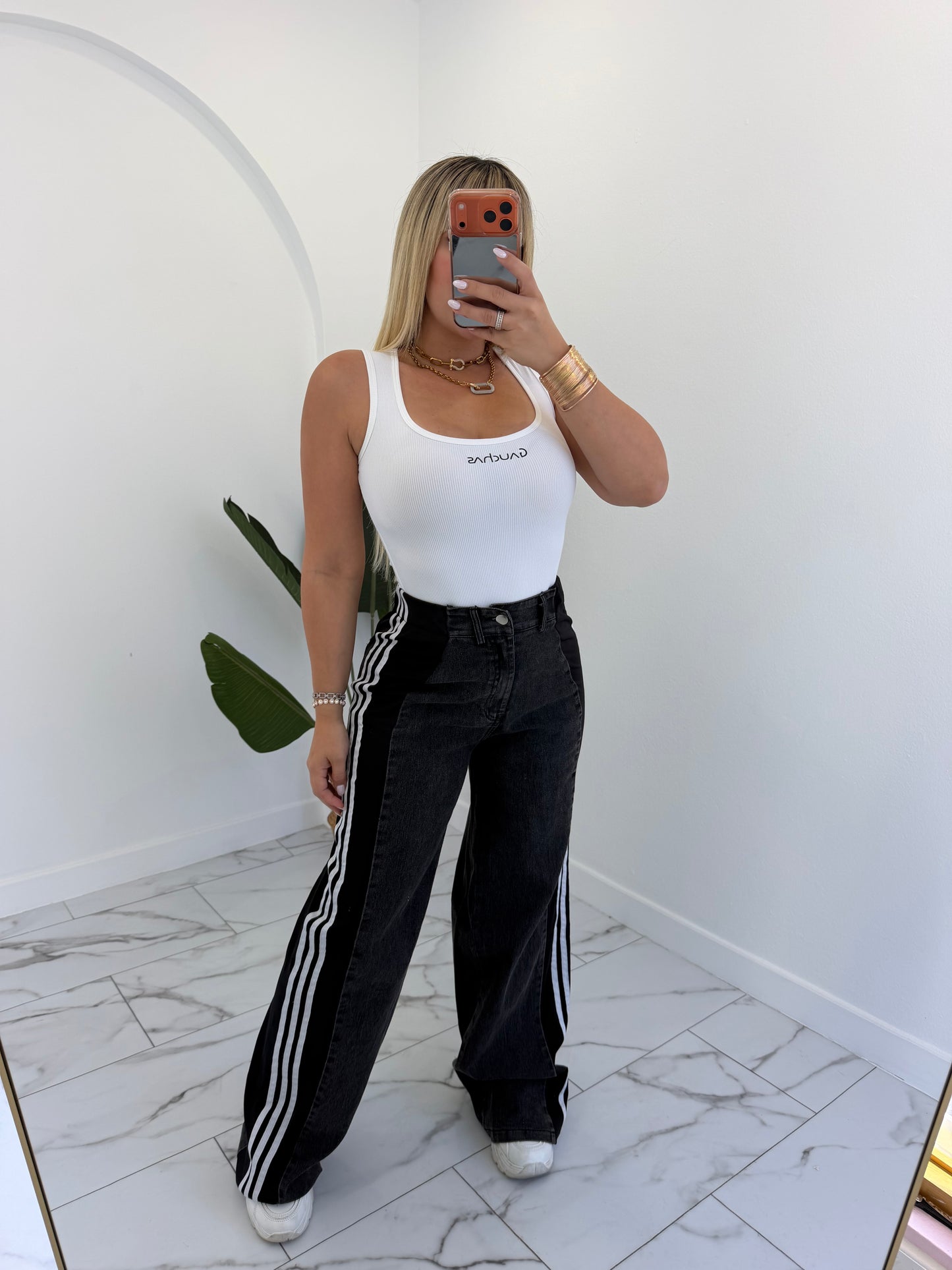 Denim casual pant