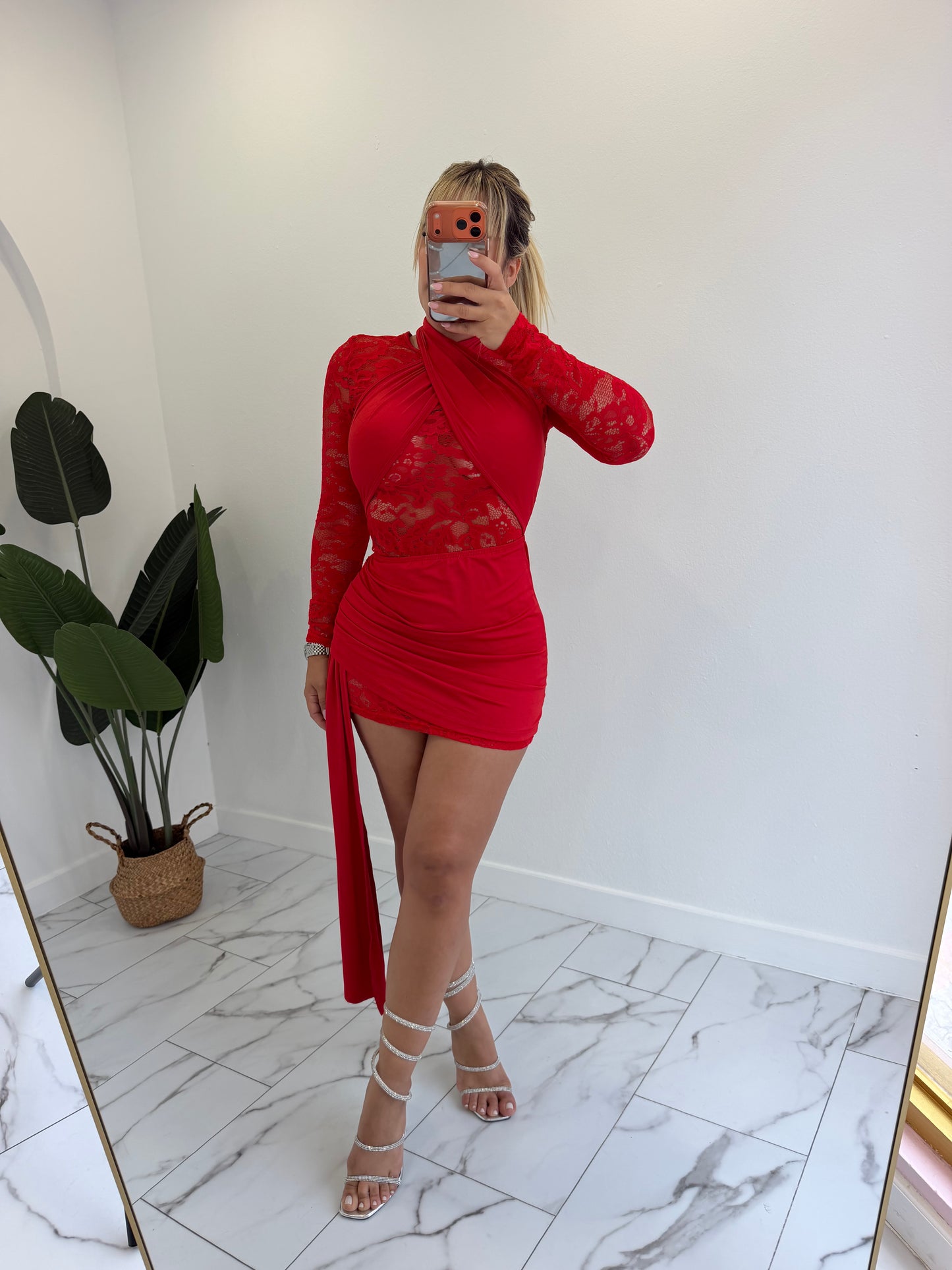 Lace date dress