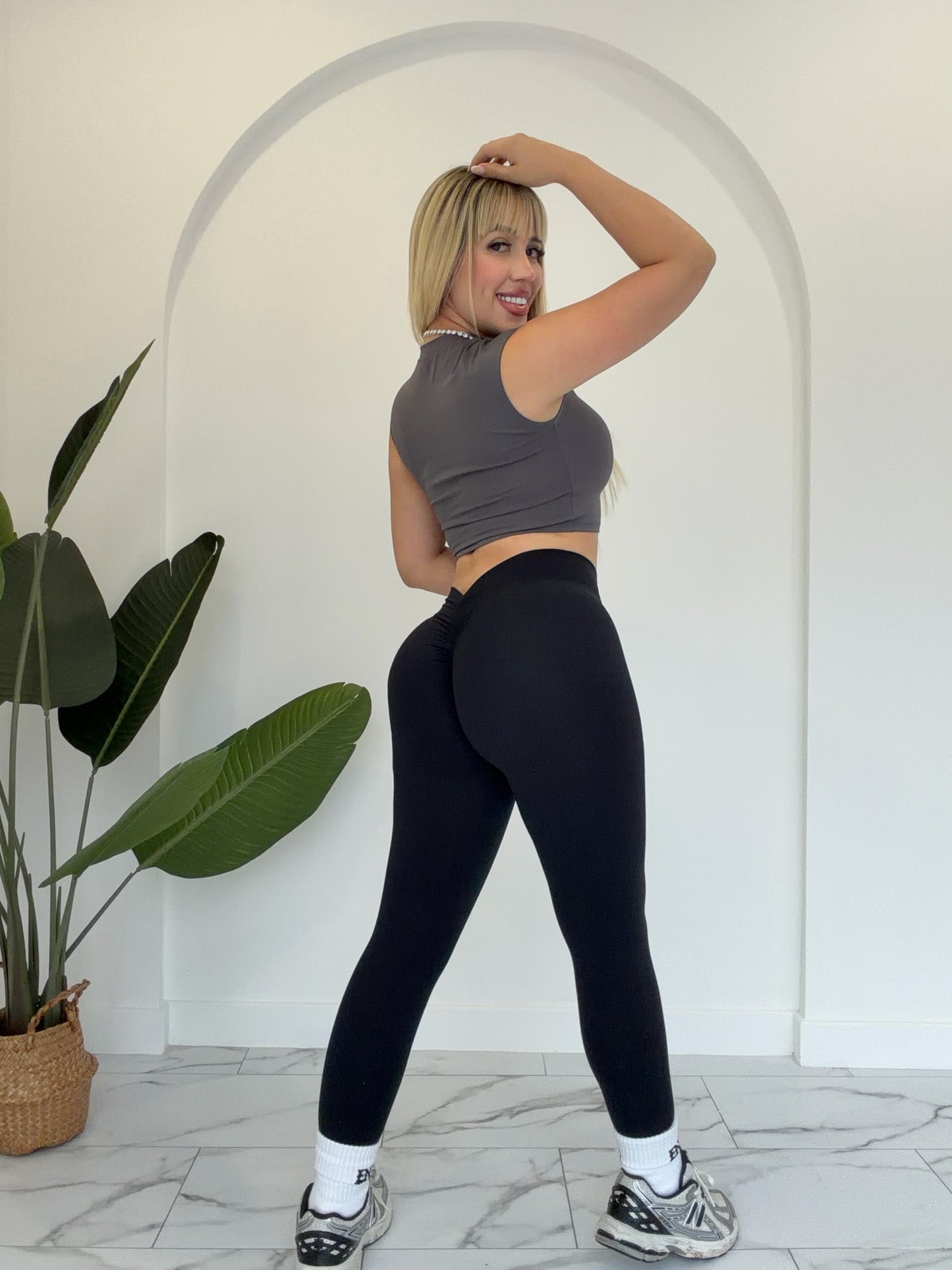 Skinny V legging Negro