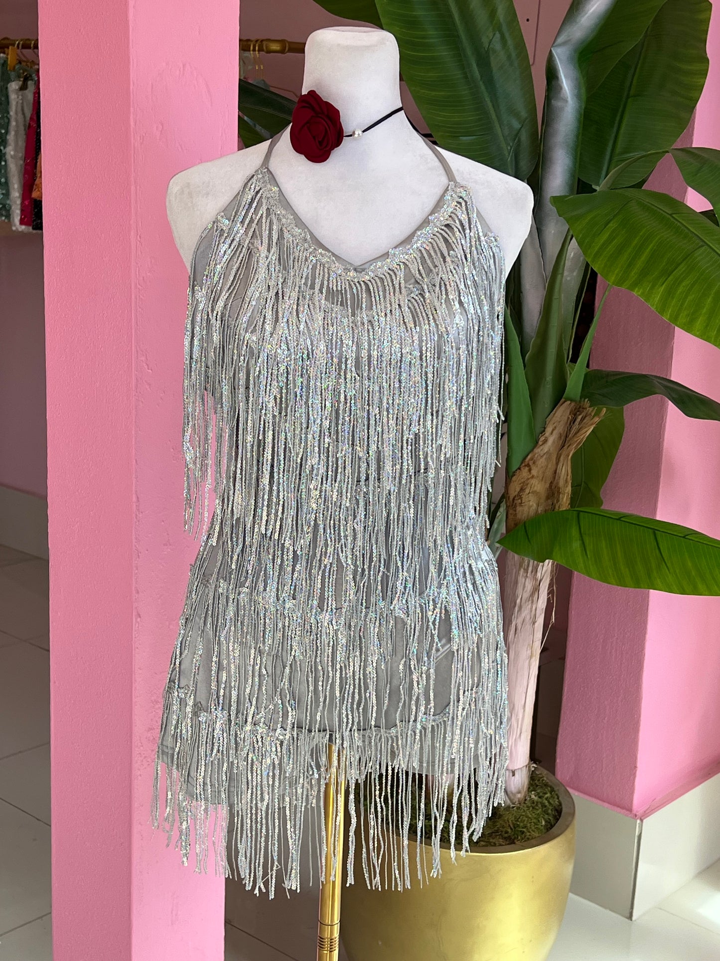 Flecos Sequins romper