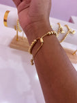 Pulseras Doradas Con Letra