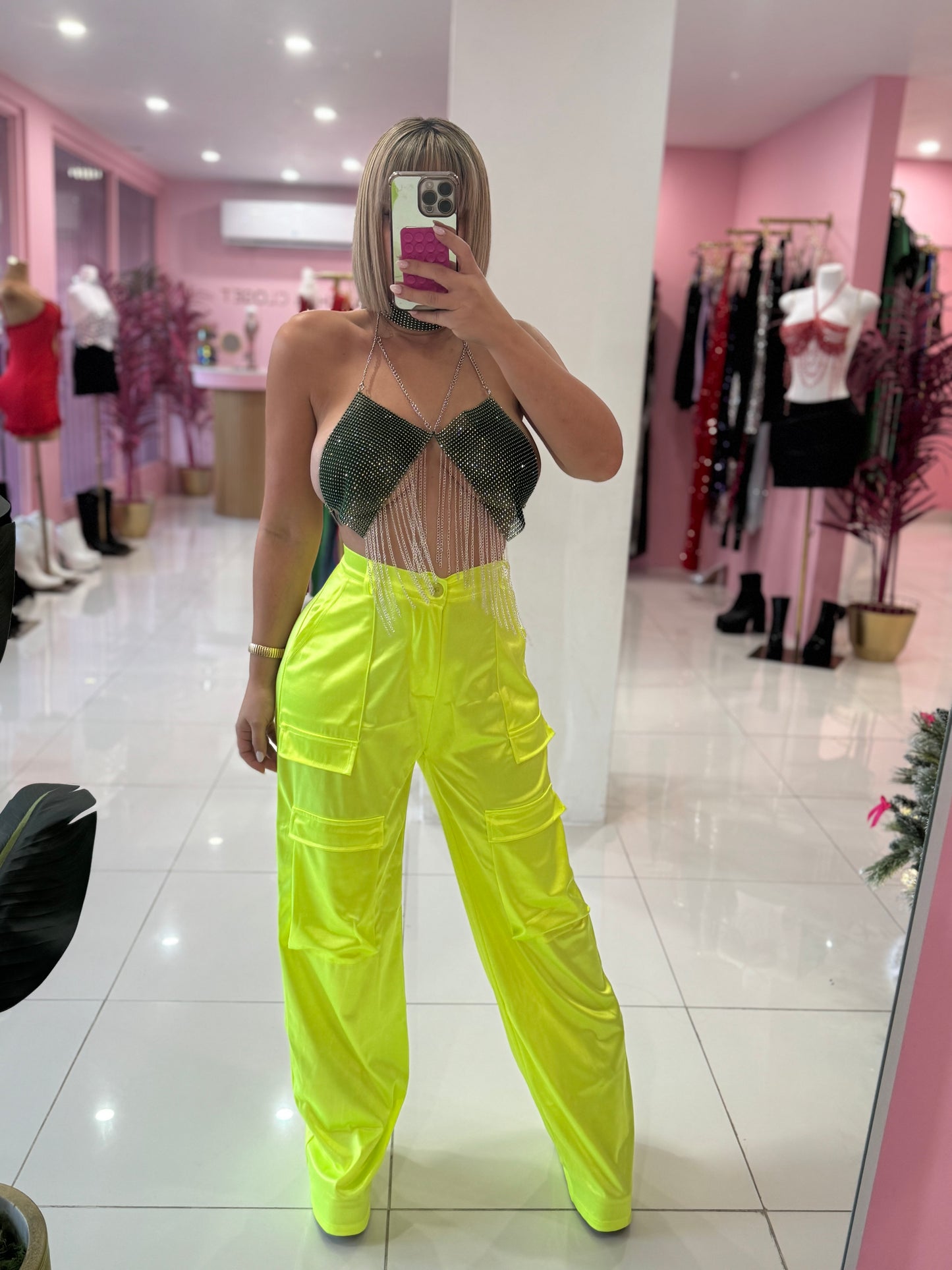 Cargo Satin Spandex