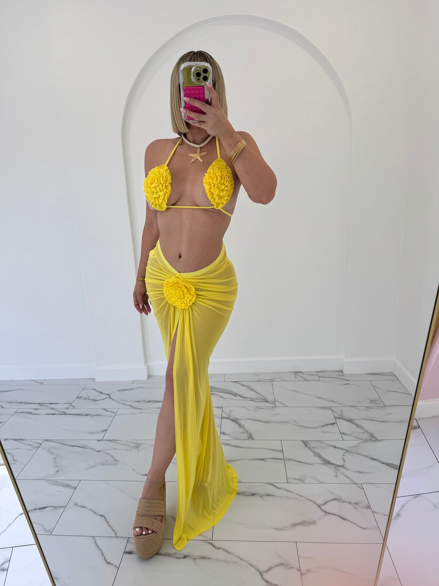 Flower Cover Up set