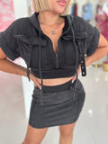 Perro Negro Skirt Set