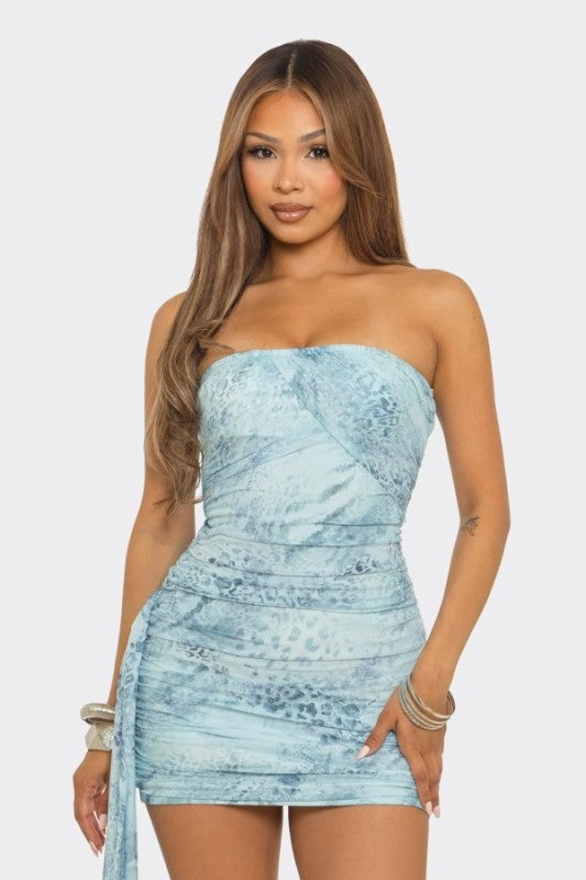 Quita strapless dress