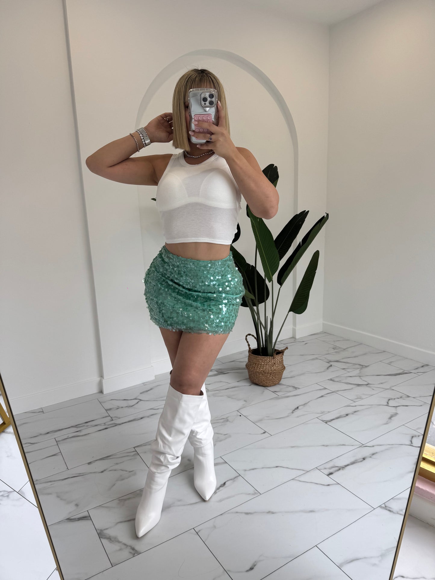 Sequins colors Skirt