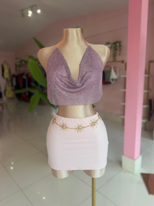 Mini pink Skort