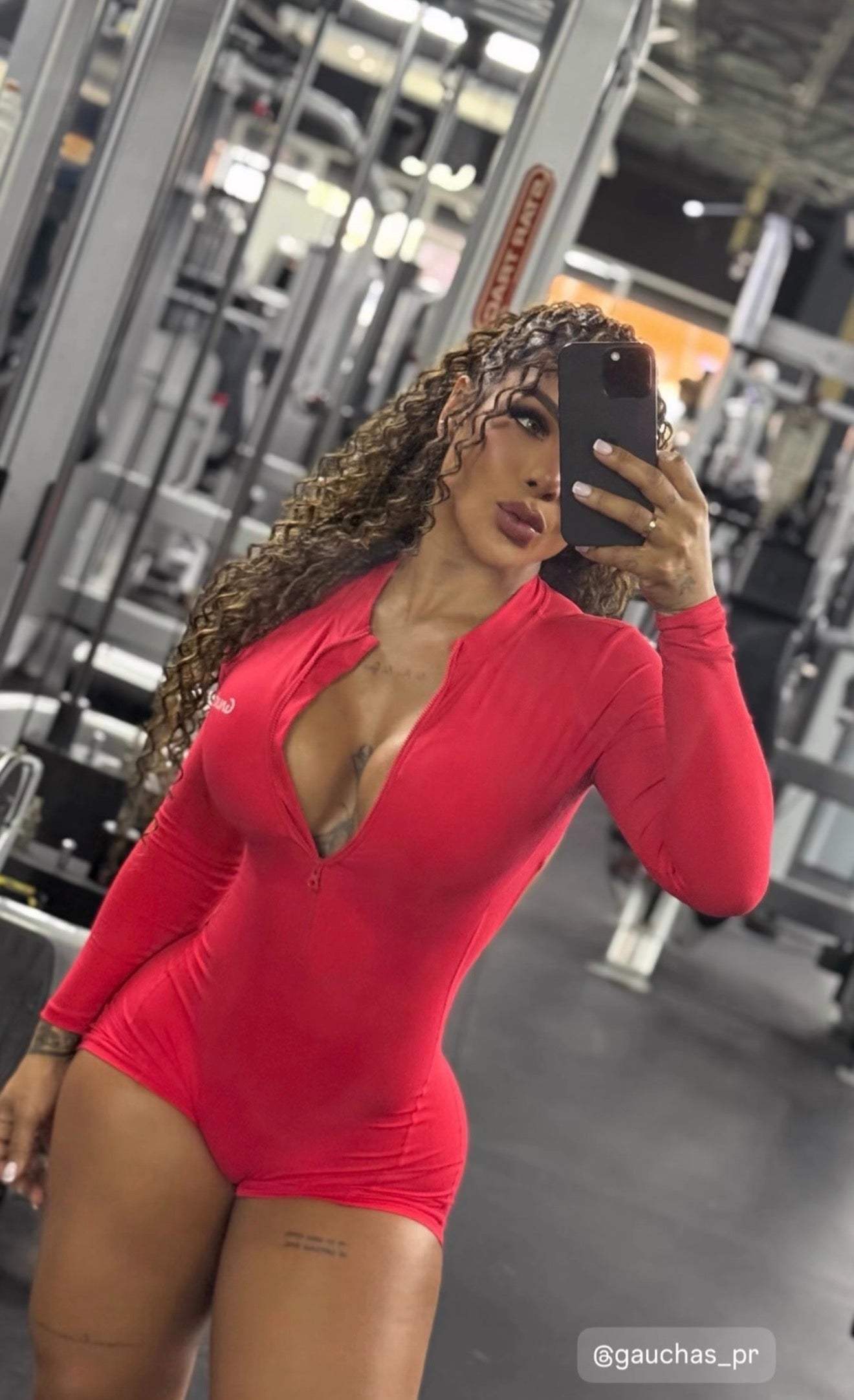 Romper Espalda Descubierta (Zipper) Manga Larga sport