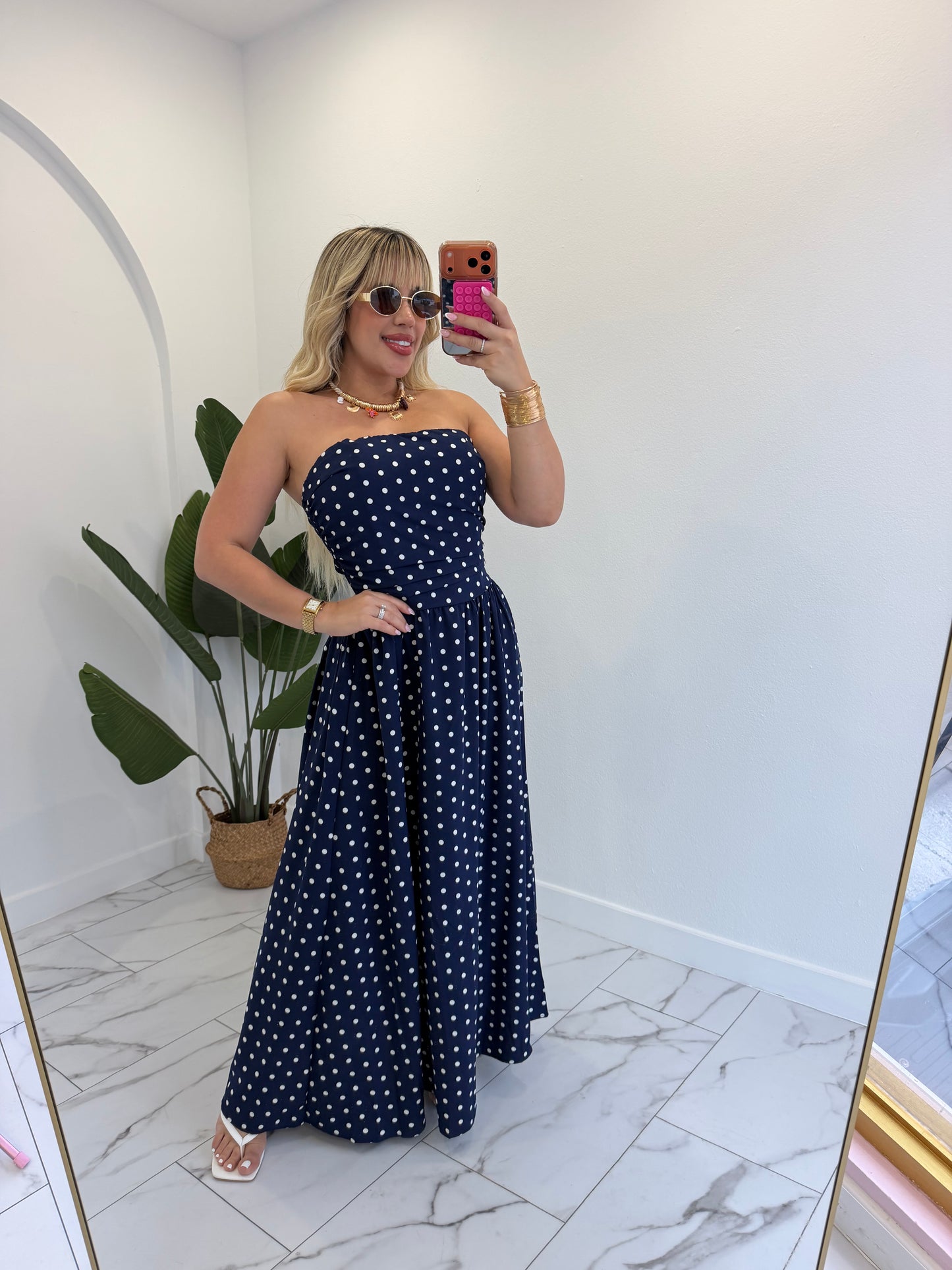 Maxi dot dress