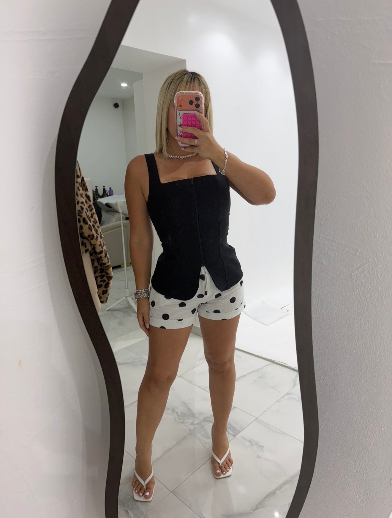 Zipper vest top