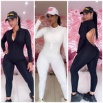 Jumpsuit zipper Skinny (espalda descubierta) sport