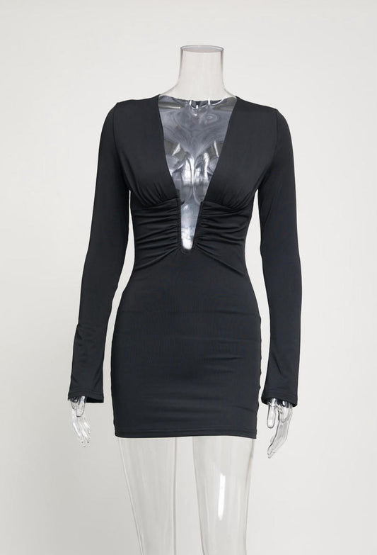 Escote bodycon dress