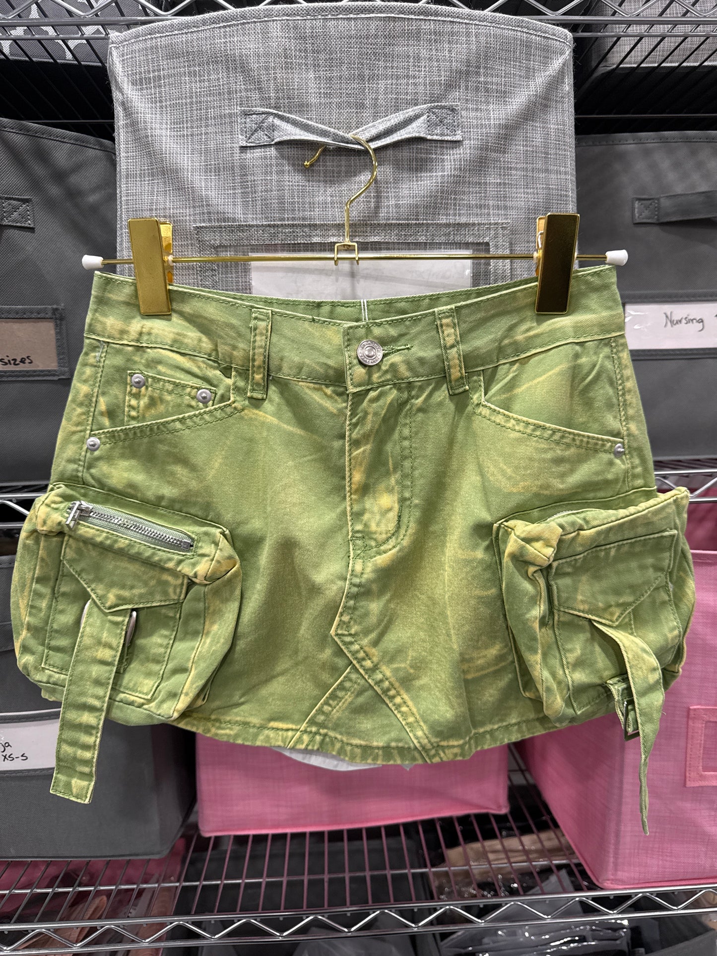 Cargo Denim Skort