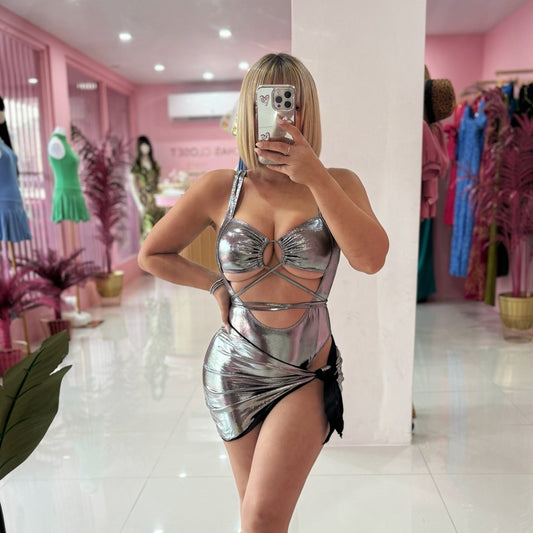 Sexy Metallic Cross con Cover up