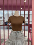 Tshirt Basic Crop Top